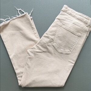 Zara Cream Denim Jeans